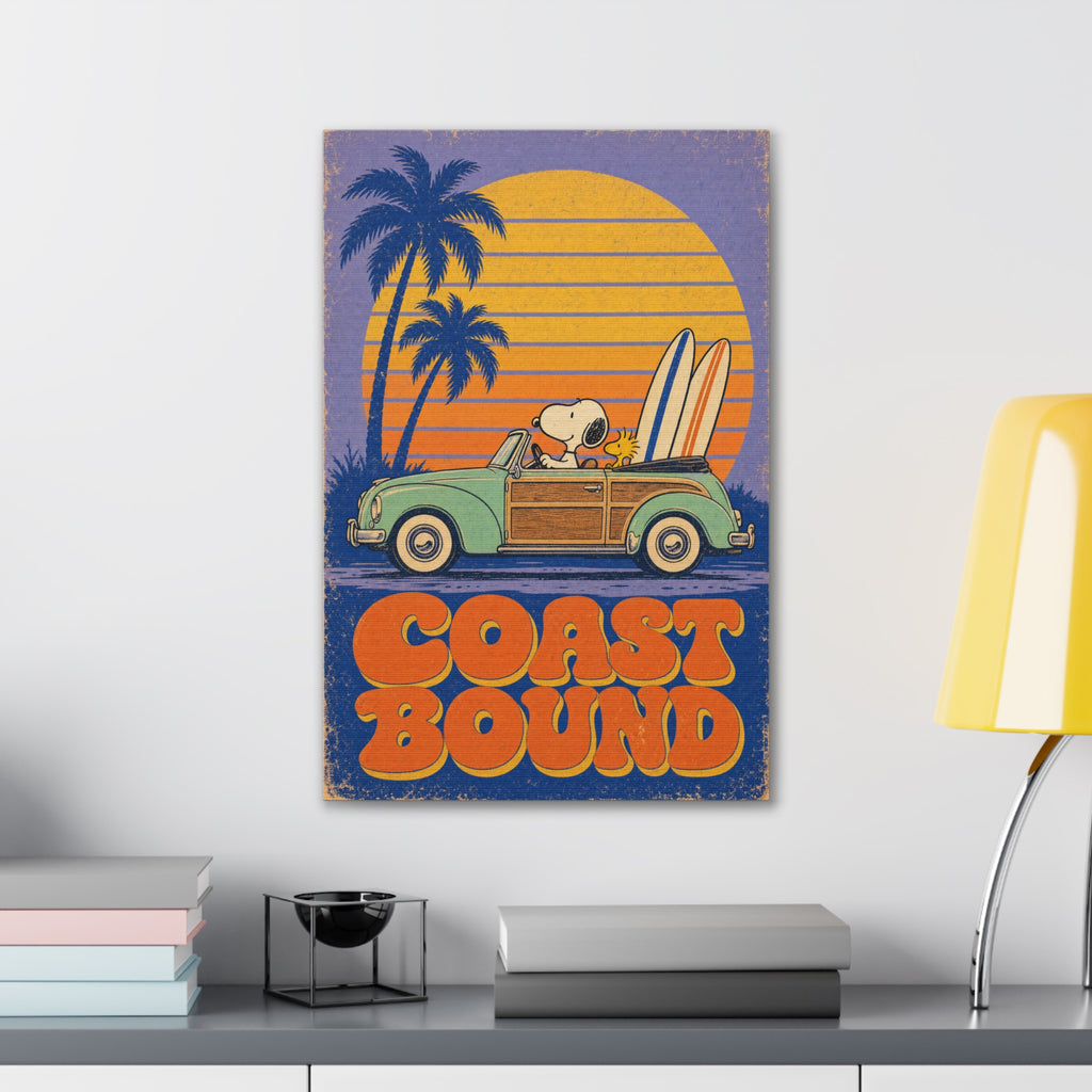 Snoopy VW Woody Canvas