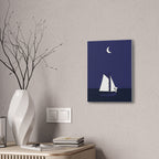 Sailboat Night Scene Canvas
