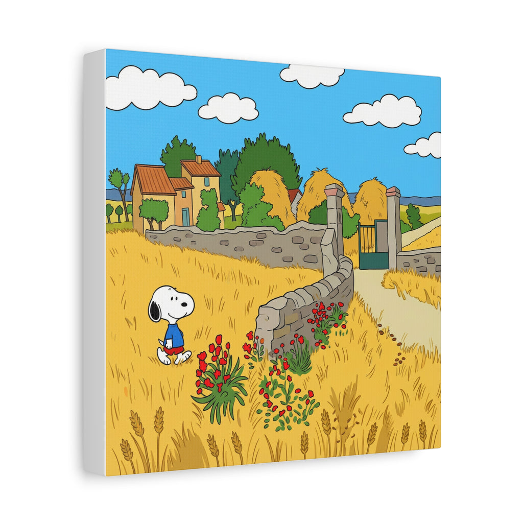 Snoopy Wheat Field Canvas