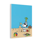 Snoopy Beach Scene Canvas