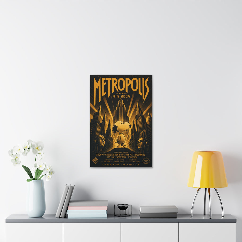 Metropolis Snoopy Canvas