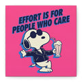 Snoopy Effort Quote Canvas