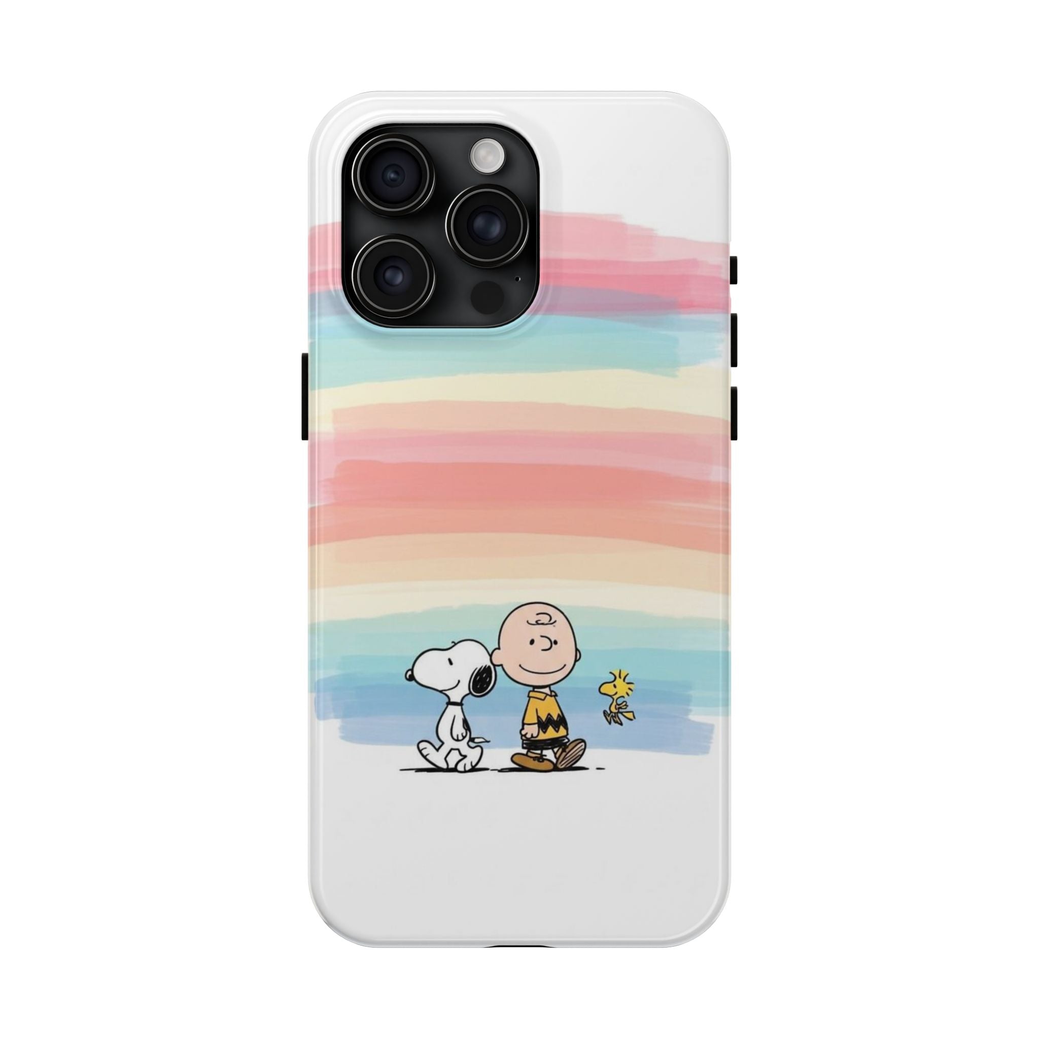 Rainbow Stripe Snoopy Phone Case