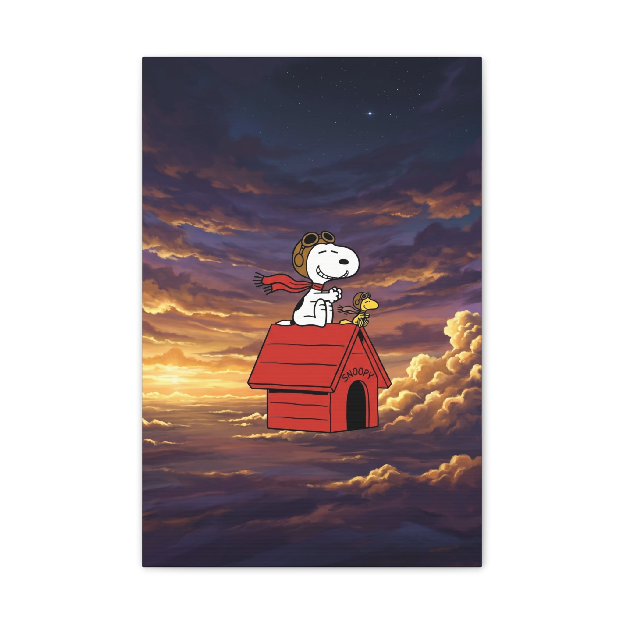 Flying Ace Snoopy Canvas