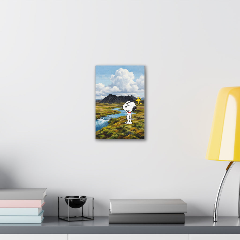 Snoopy Woodstock Landscape Canvas