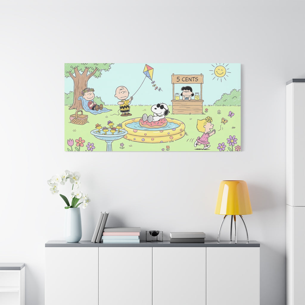 Peanuts Summer Yard Canvas