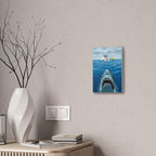 Snoopy Shark Scene Canvas