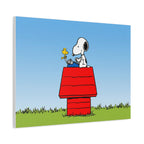 Snoopy on Red Doghouse Canvas