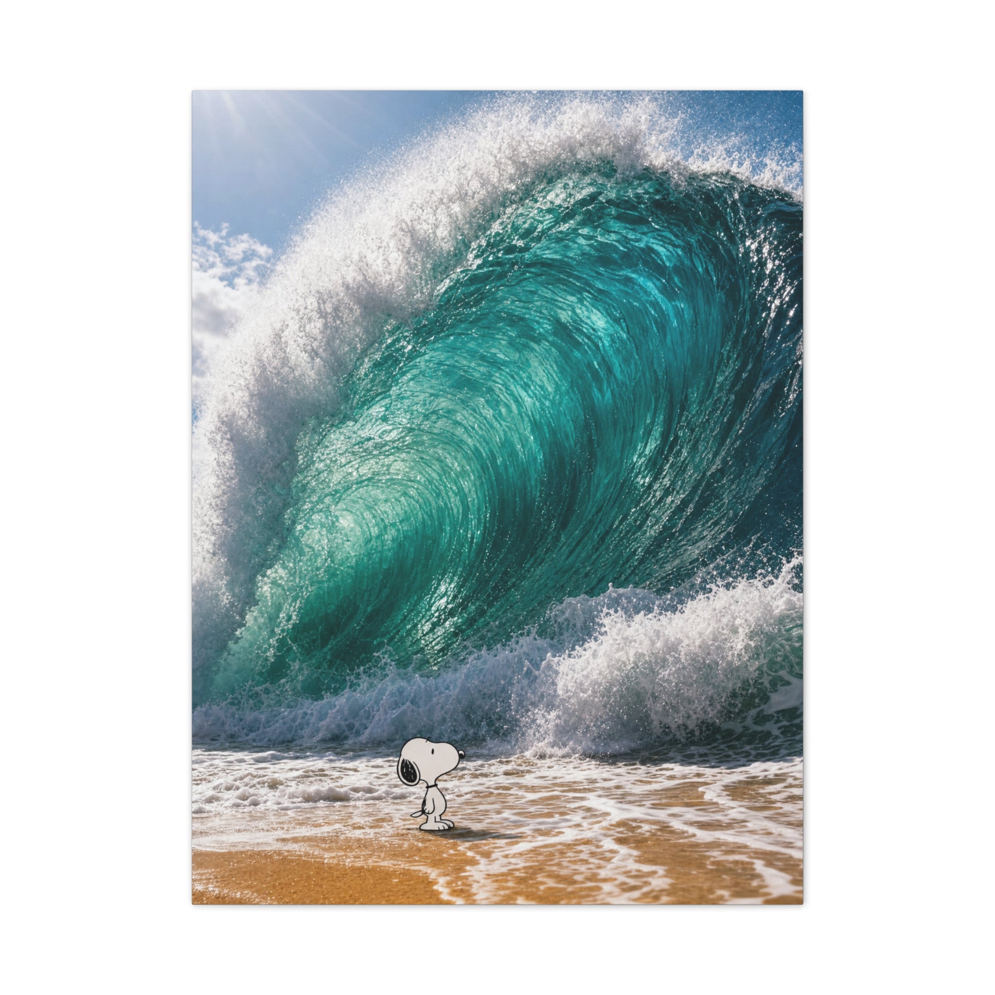 Snoopy Shore Wave Canvas