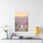 Snoopy in Lavender Fields Canvas
