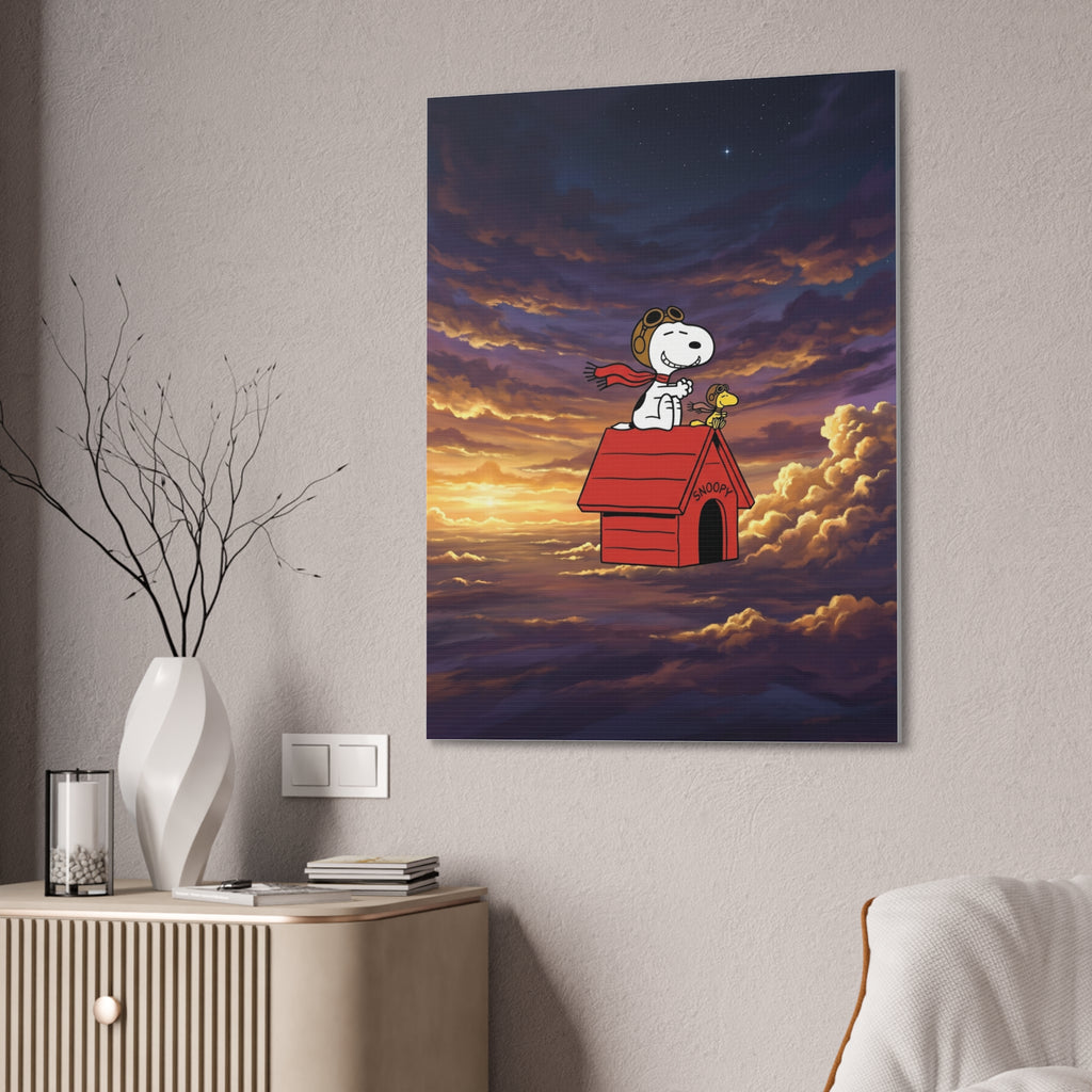 Flying Ace Snoopy Canvas