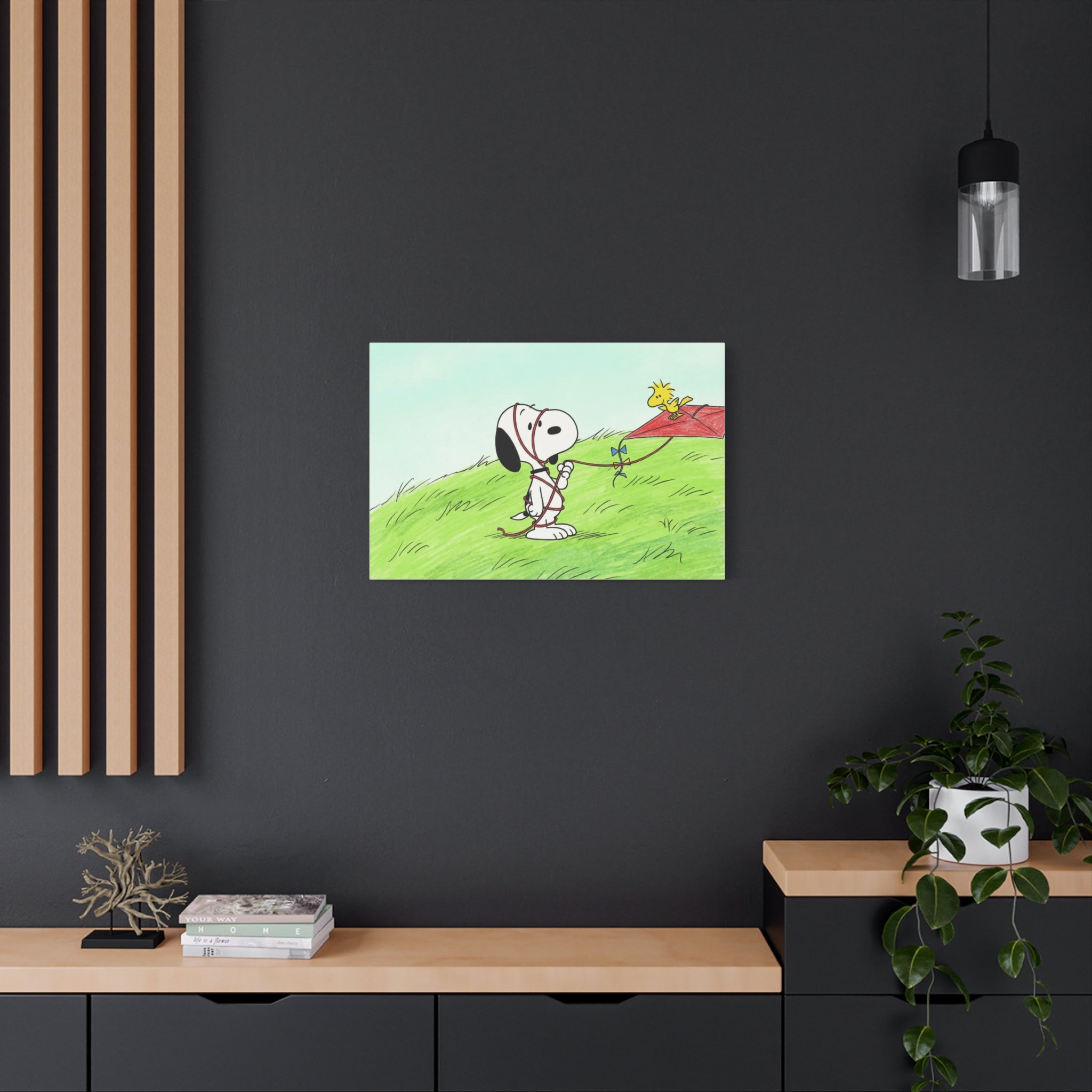 Snoopy Flying Kite Canvas