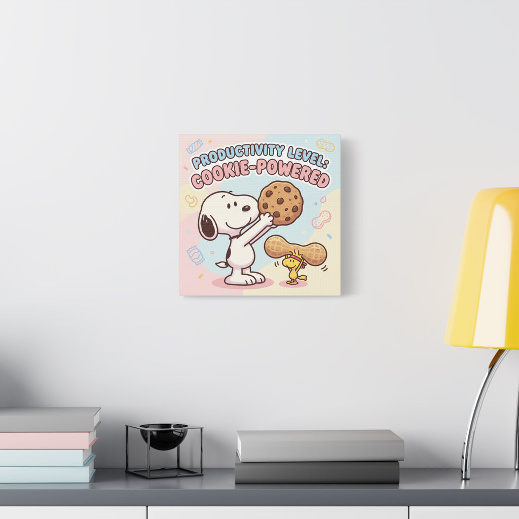 Cookie Powered Snoopy Canvas