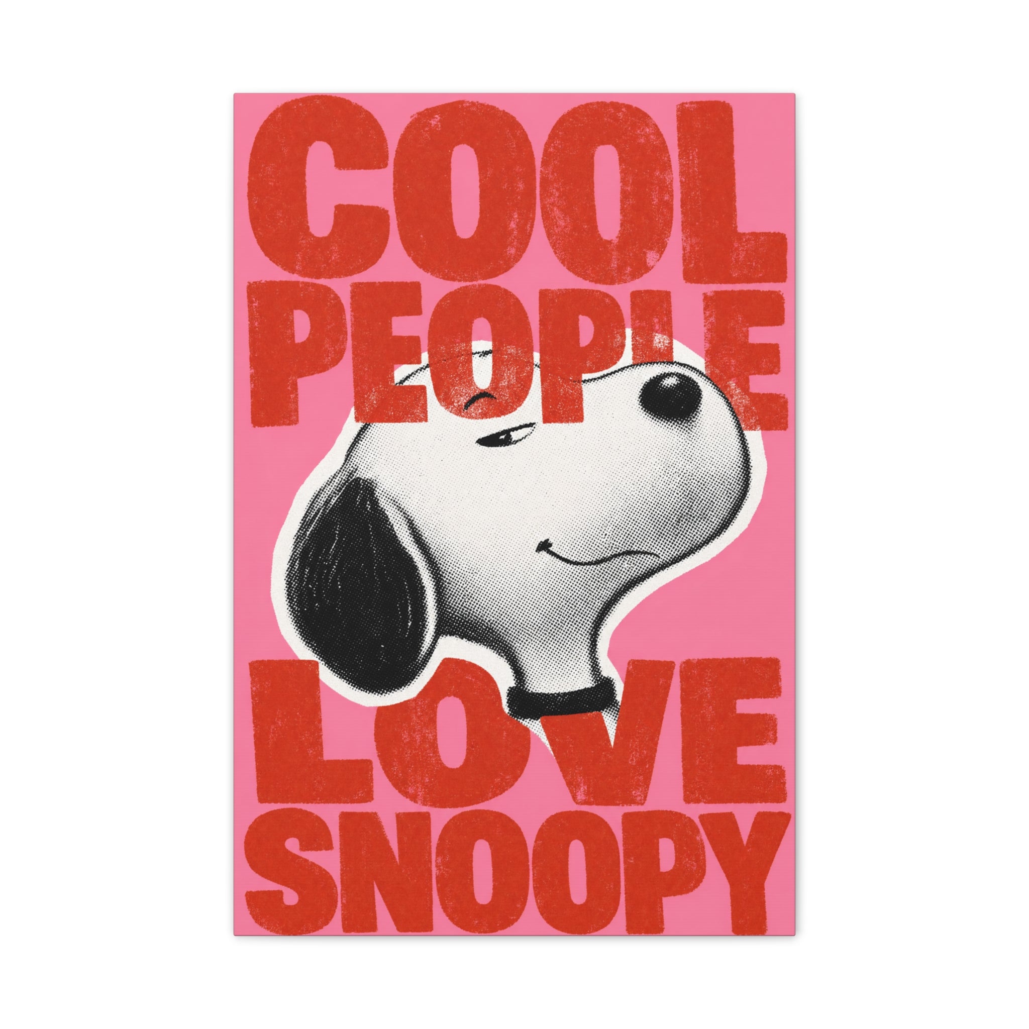 Cool People Love Snoopy Canvas