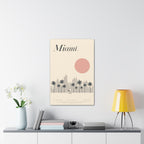 Miami Skyline Sun Canvas