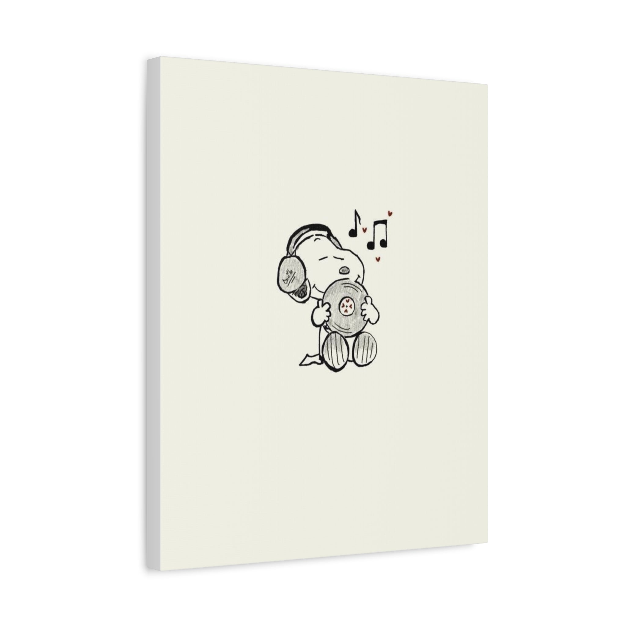 Sleeping Dog Headphones Canvas