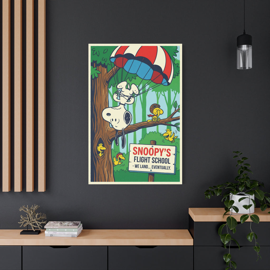 Snoopy Parachute Canvas