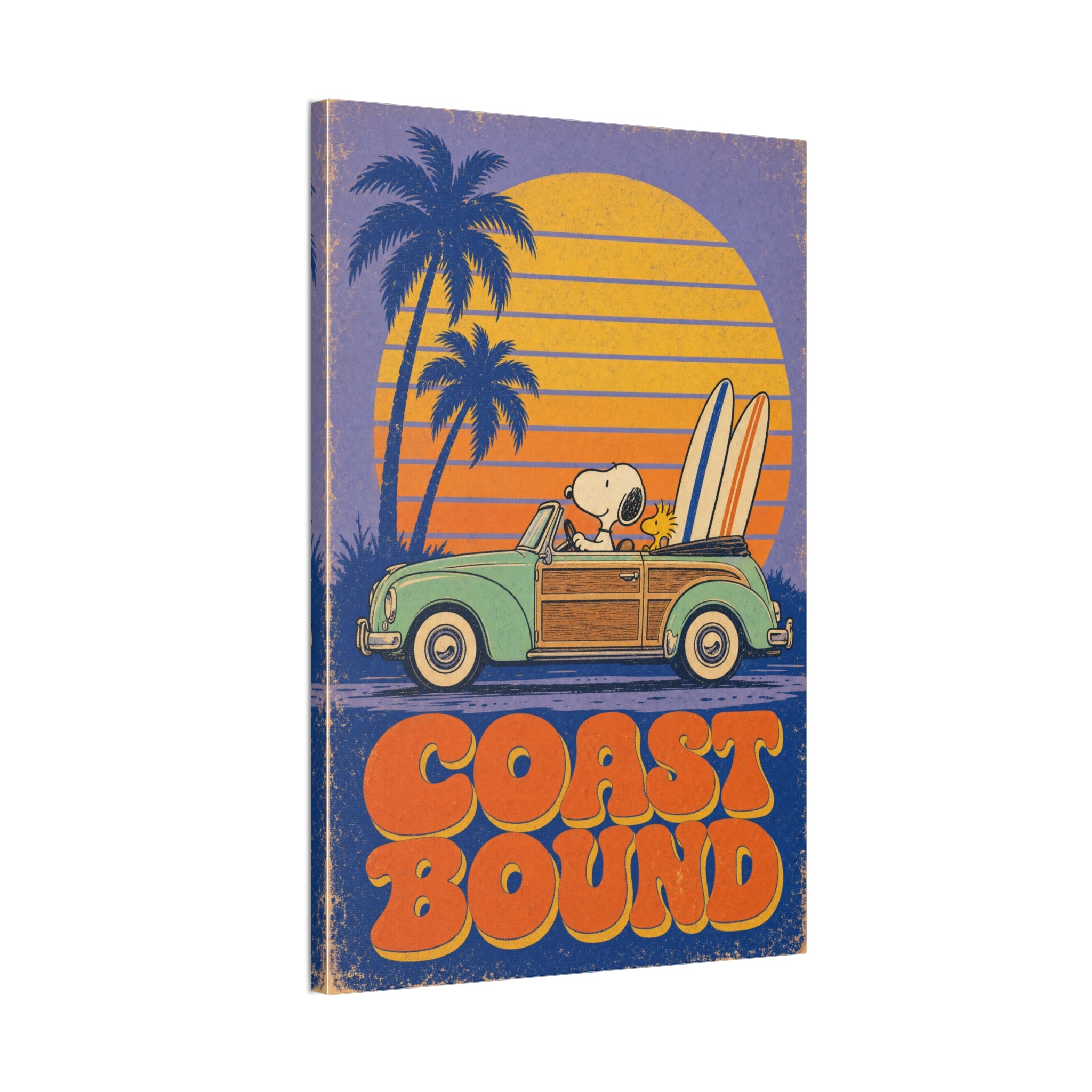 Snoopy VW Woody Canvas