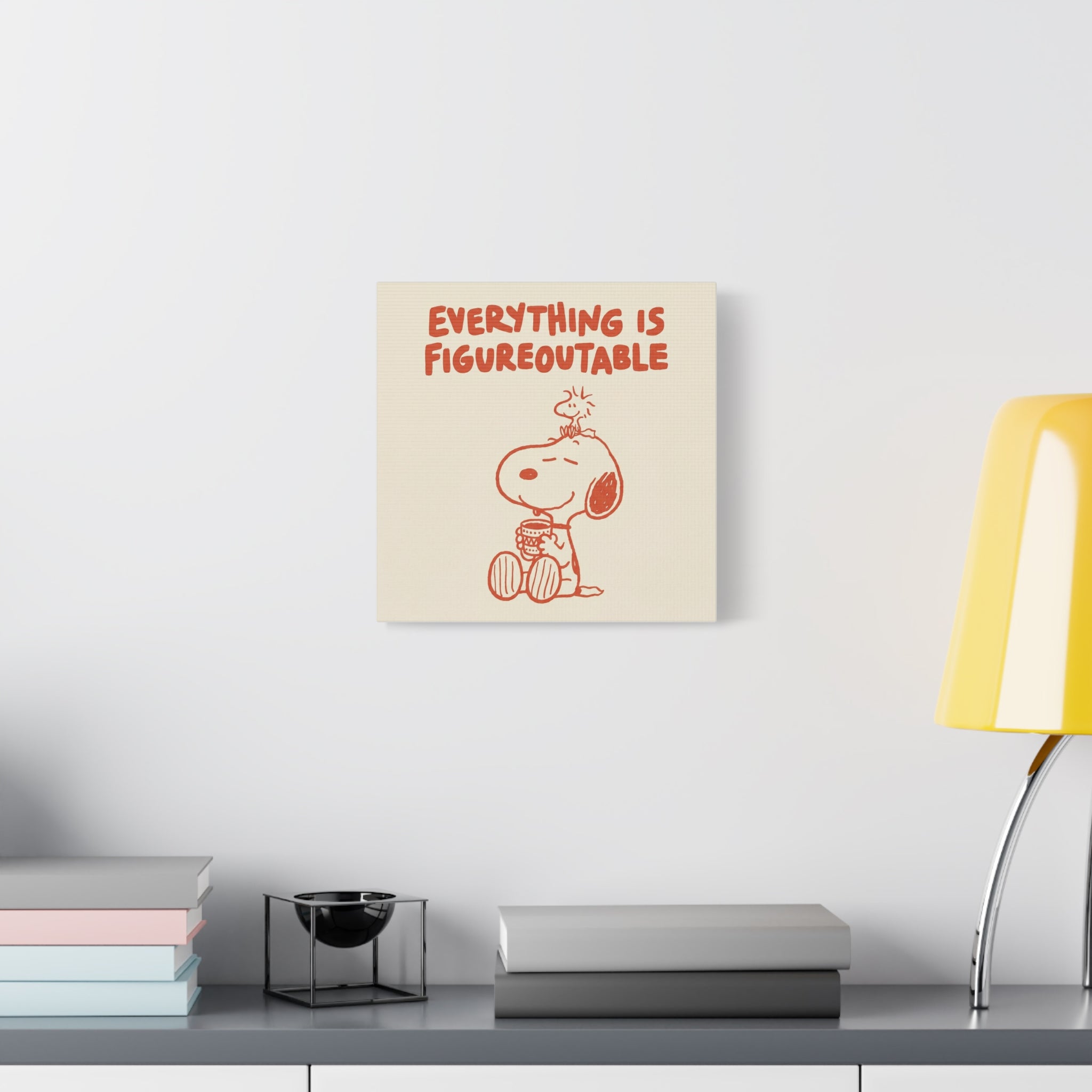 Snoopy And Woodstock Canvas