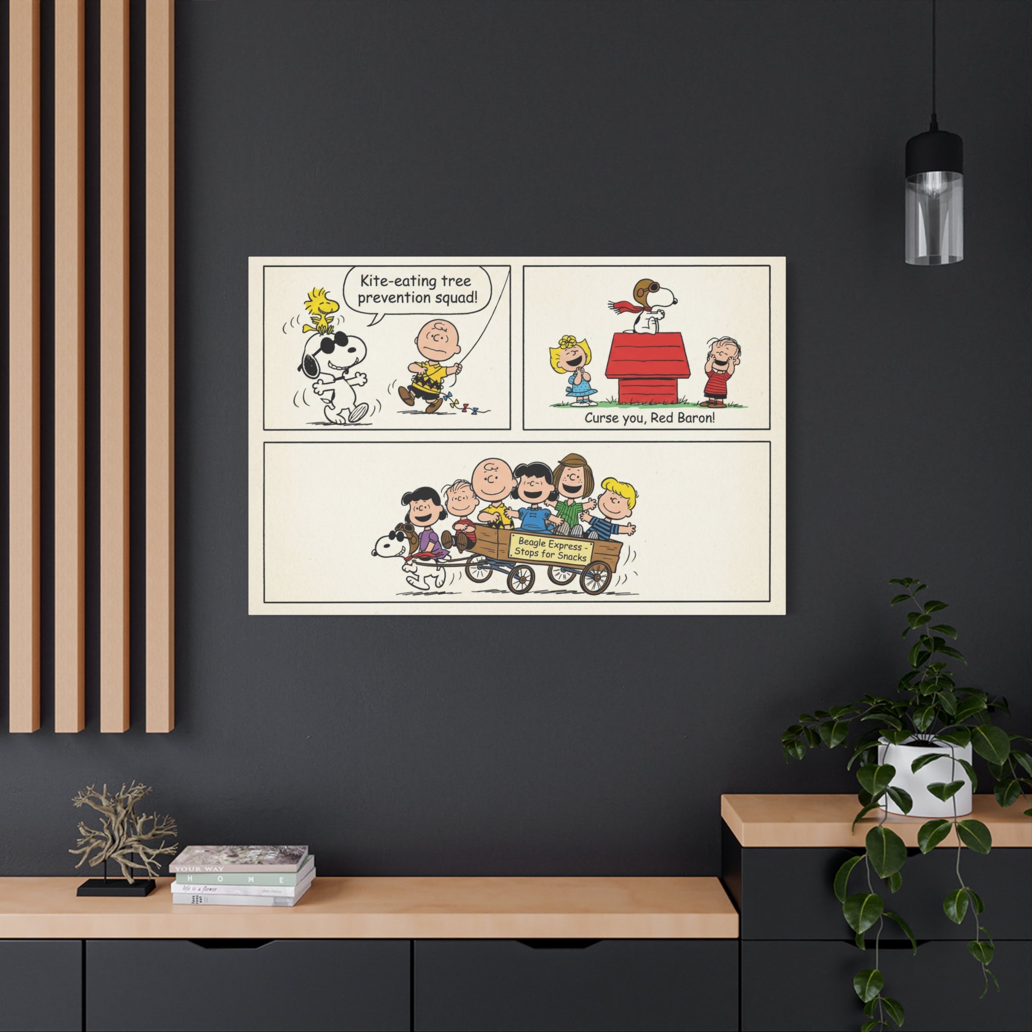 Peanuts Comic Strip Canvas