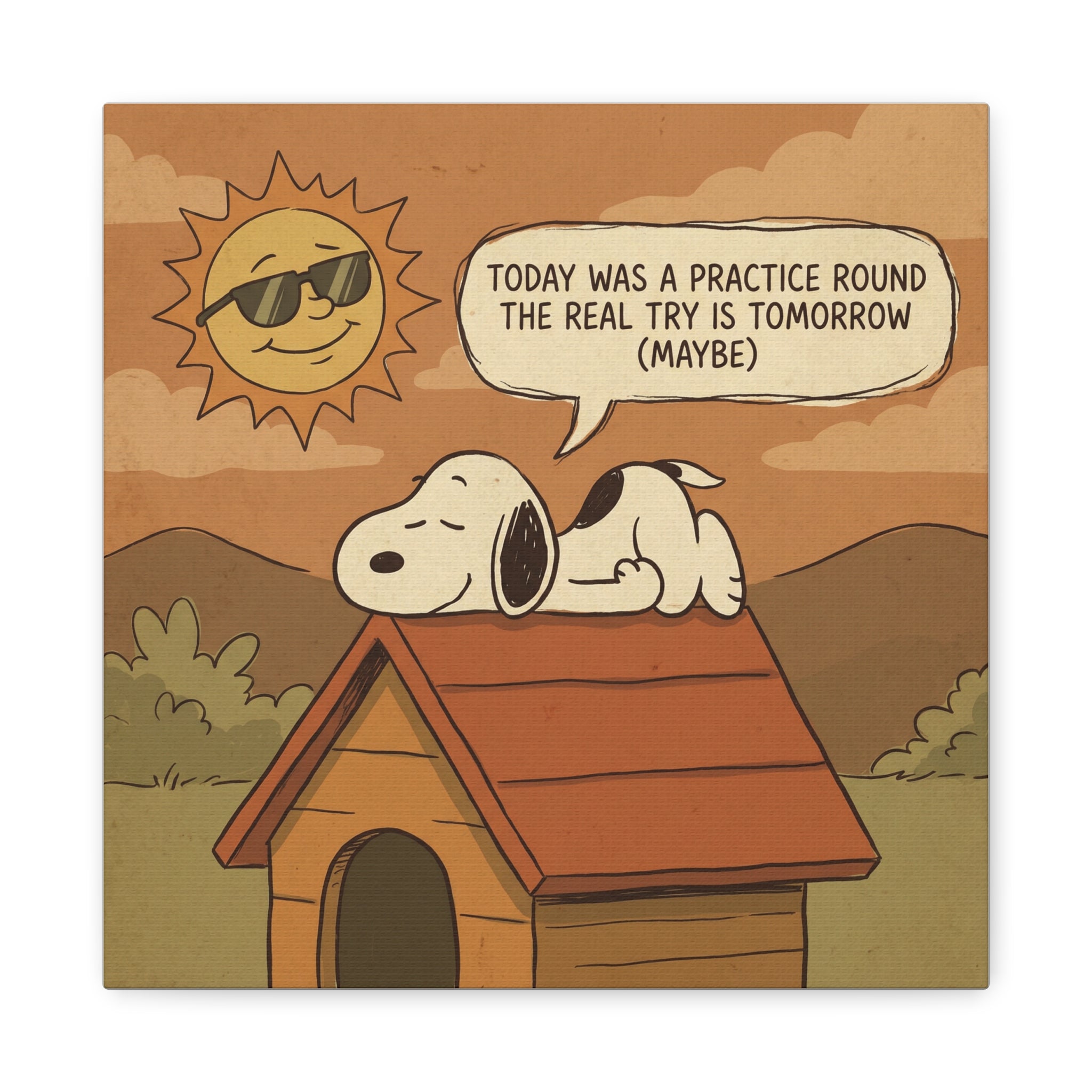 Doghouse Quote Canvas