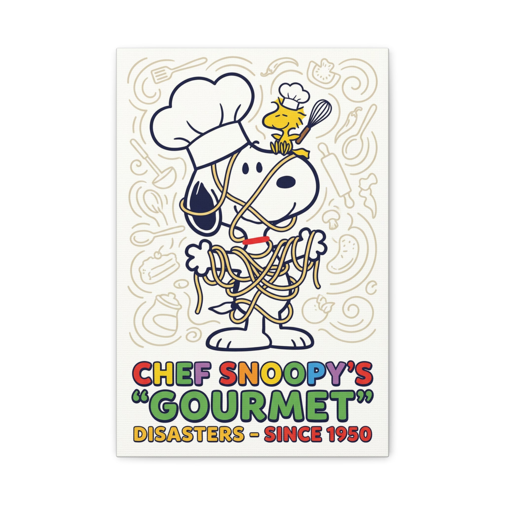 Chef Snoopy Gourmet Canvas