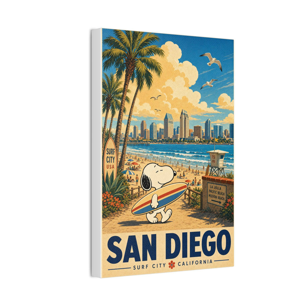 Snoopy San Diego Canvas