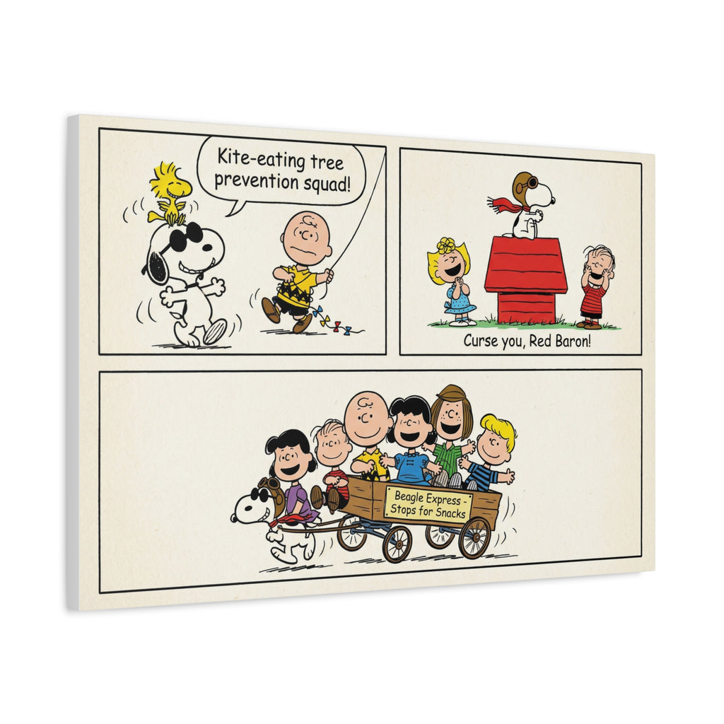 Peanuts Comic Strip Canvas