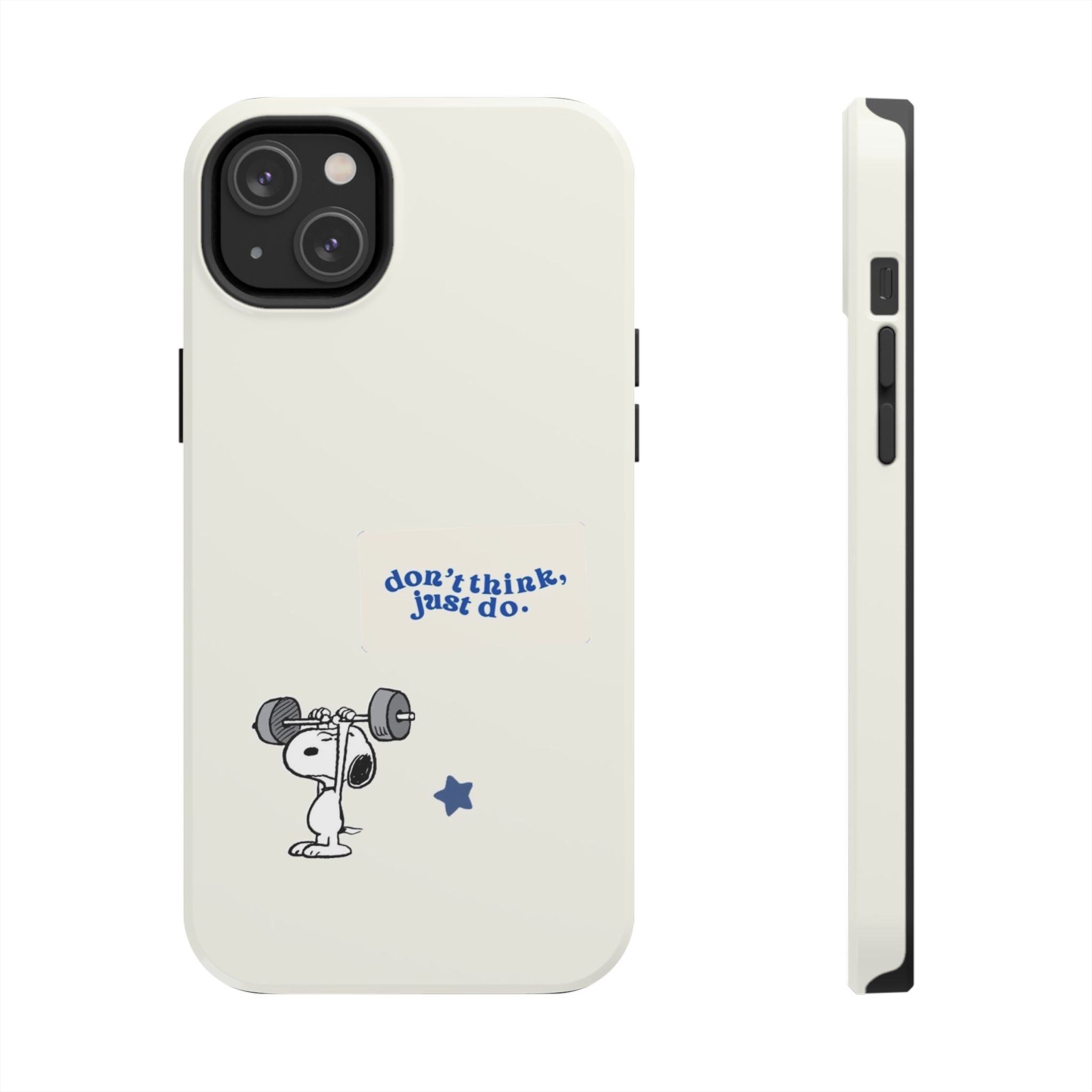 Snoopy Weightlifting Phone Case