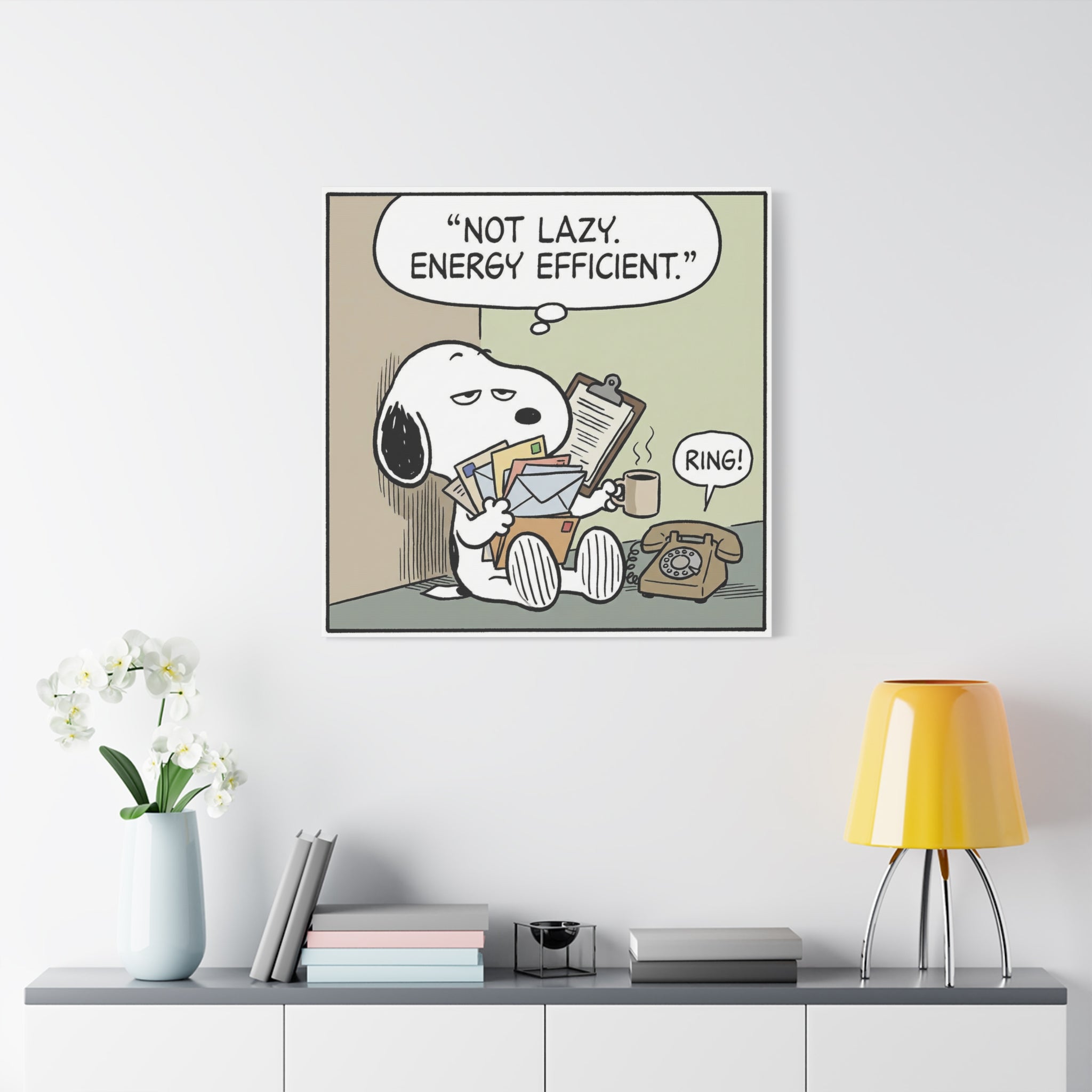 Energy Efficient Snoopy Canvas