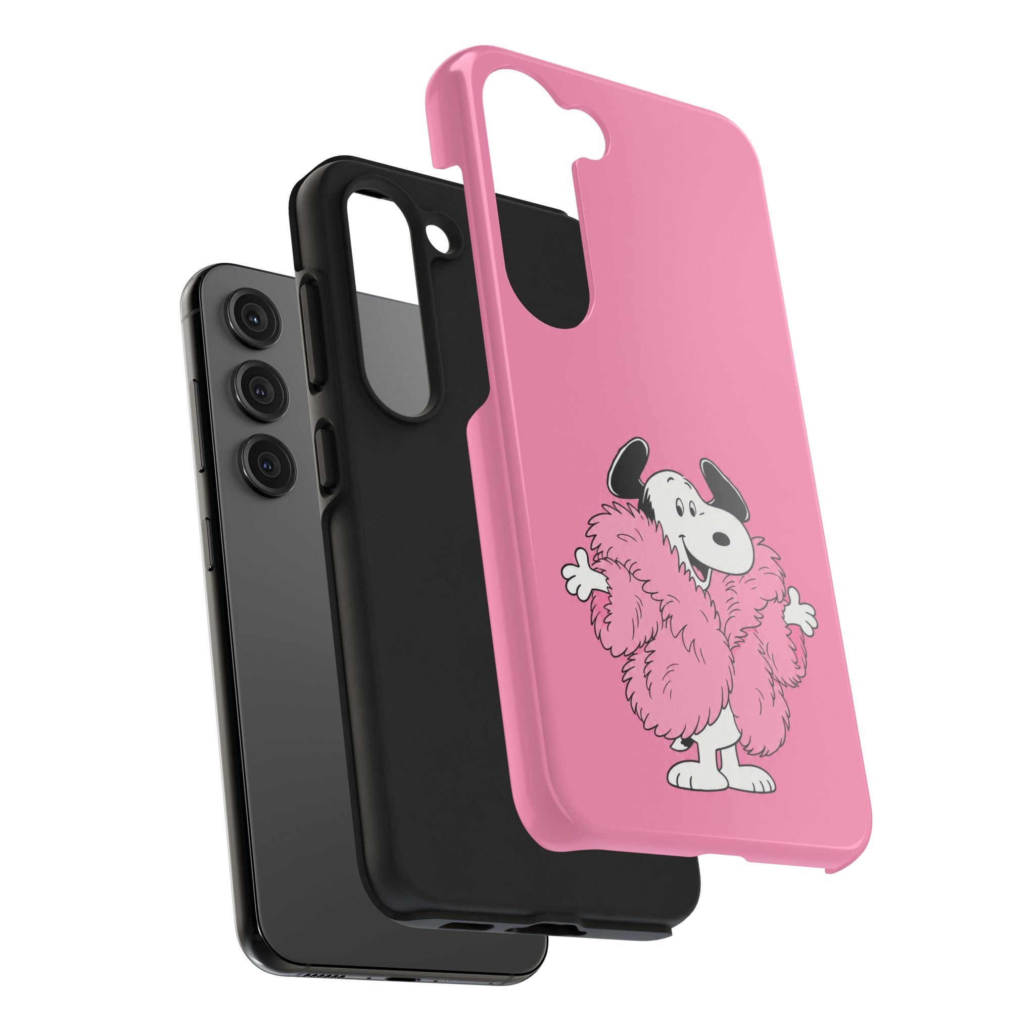 Pink Fuzzy Coat Case