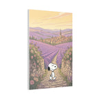 Snoopy in Lavender Fields Canvas