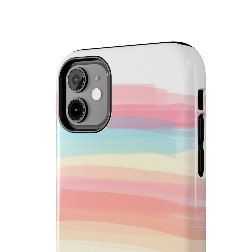 Rainbow Stripe Snoopy Phone Case