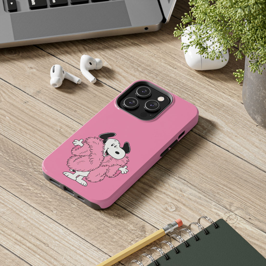 Pink Fuzzy Coat Case