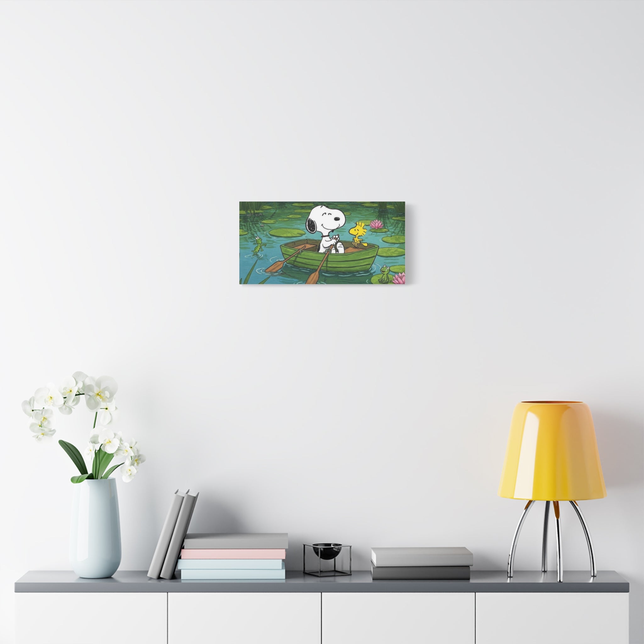 Snoopy Rowboat Canvas