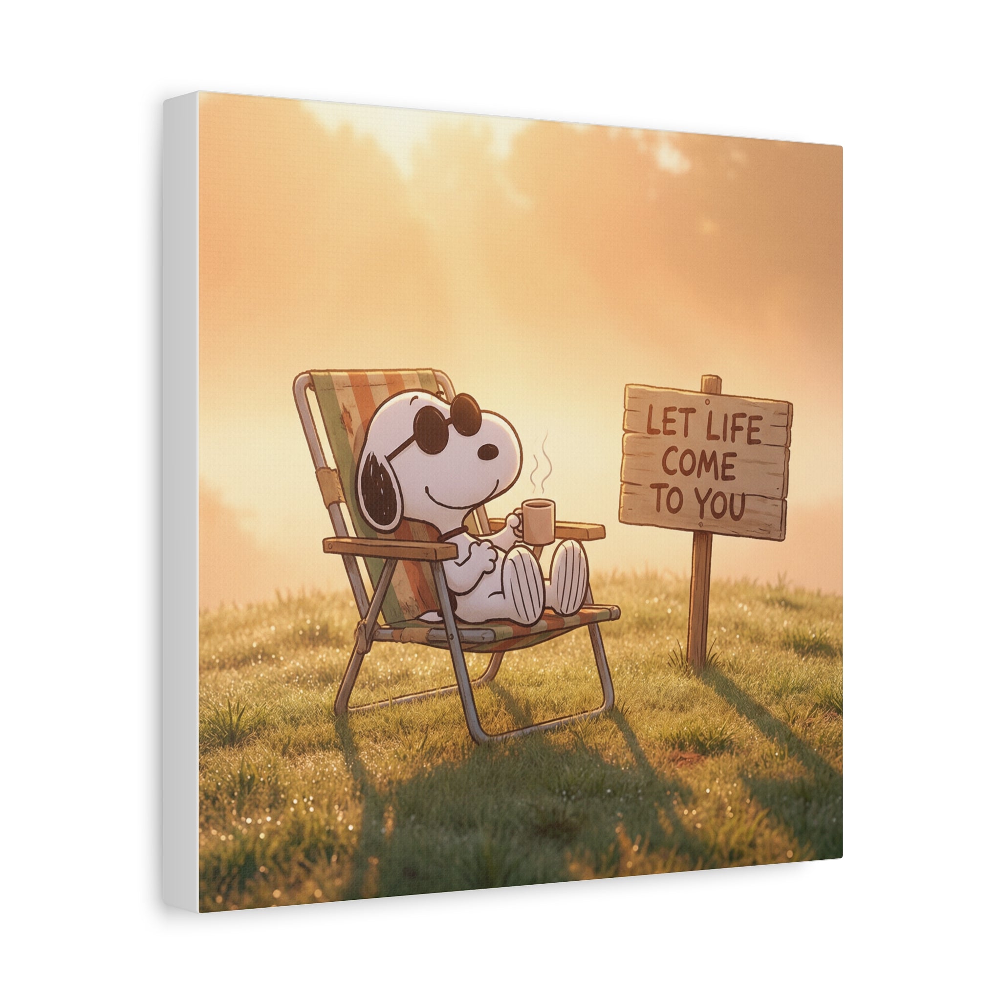 Relaxing Snoopy Canvas