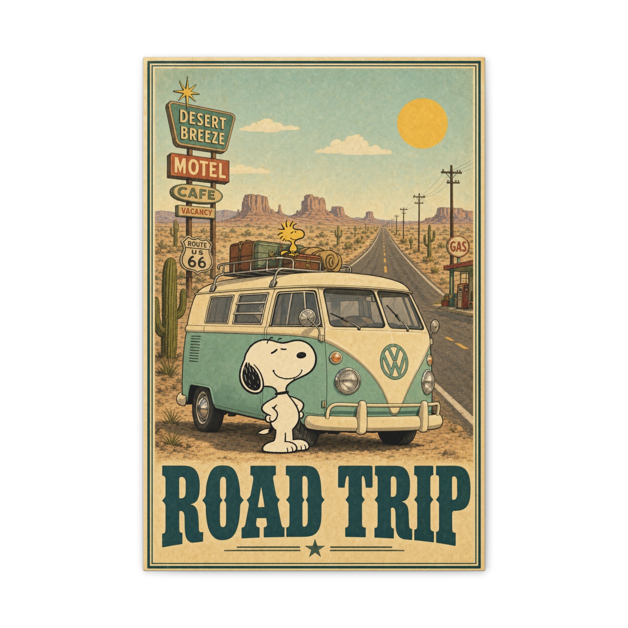 VW Camper Trip Canvas