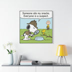 Snoopy Snack Detective Canvas