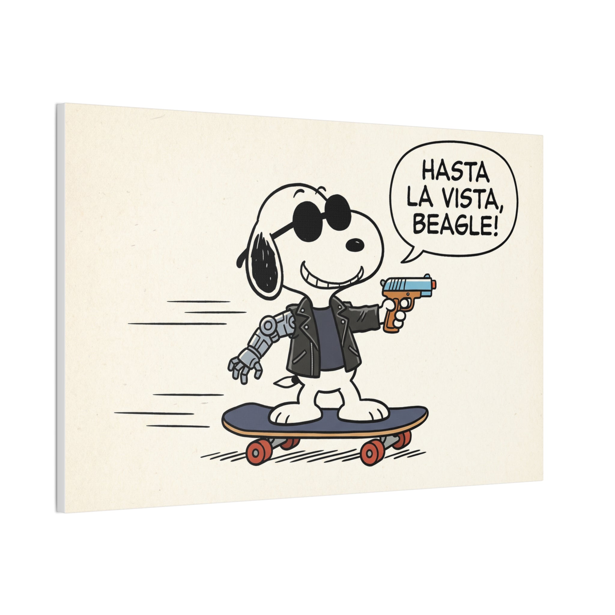 Terminator Beagle Canvas