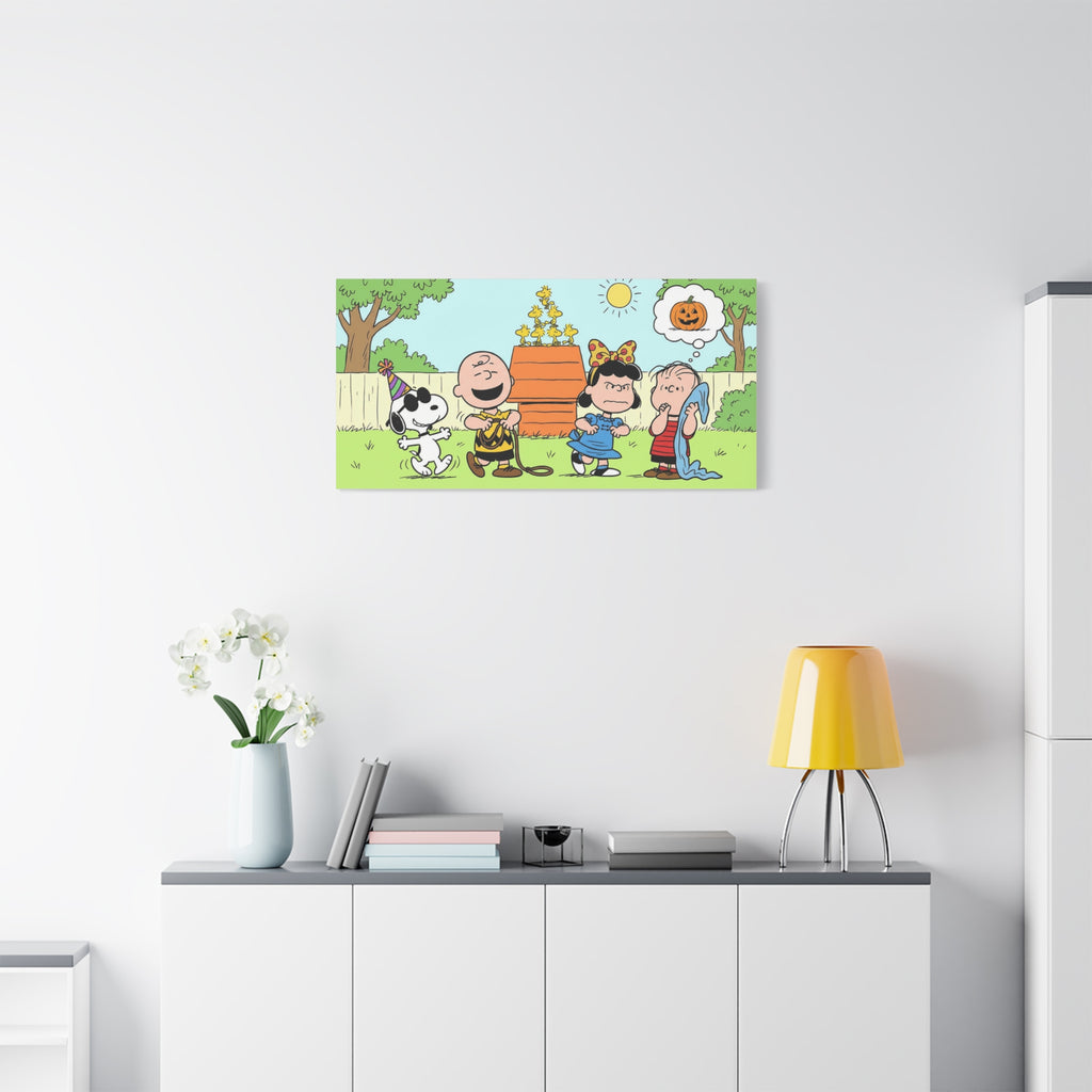 Peanuts Gang Halloween Canvas