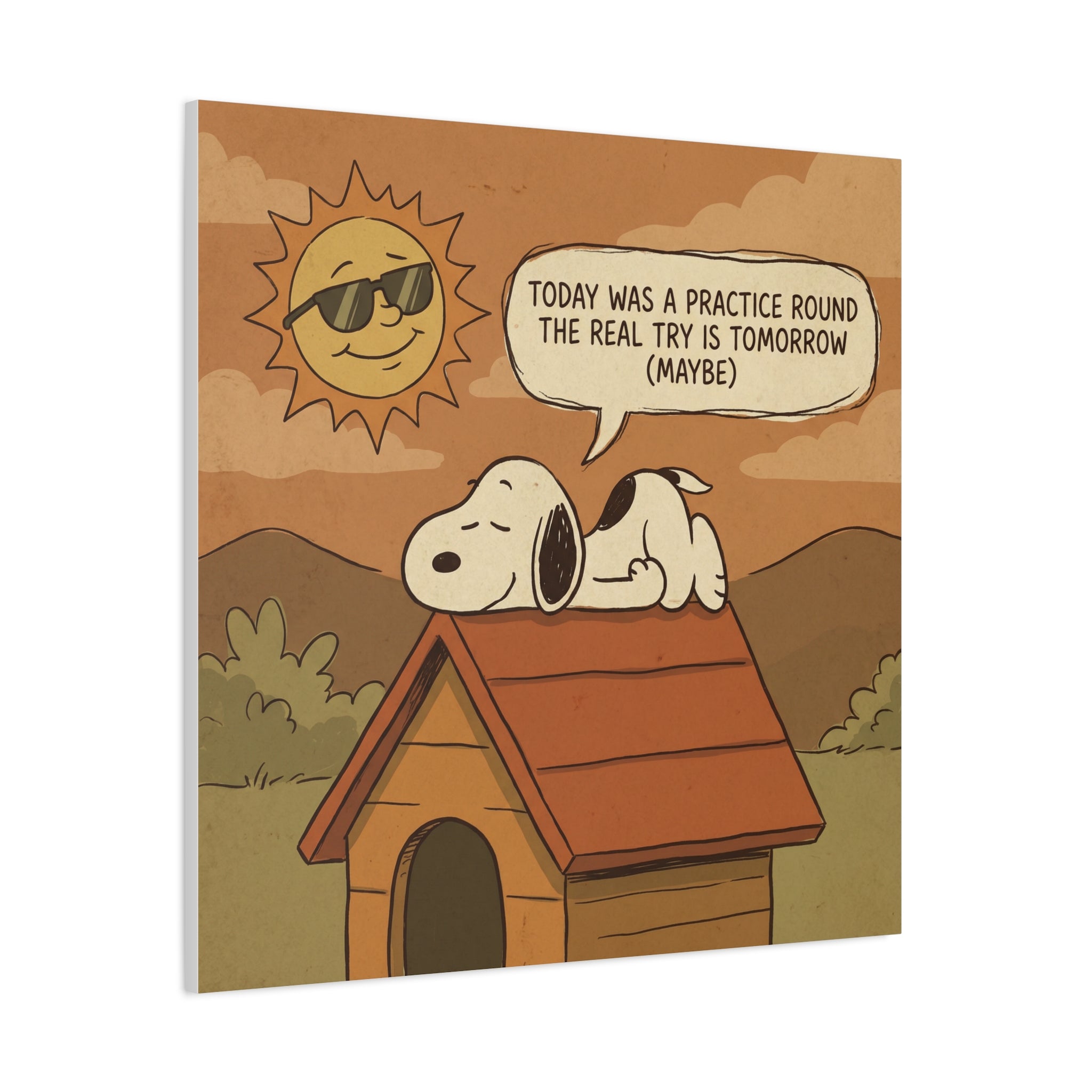Doghouse Quote Canvas