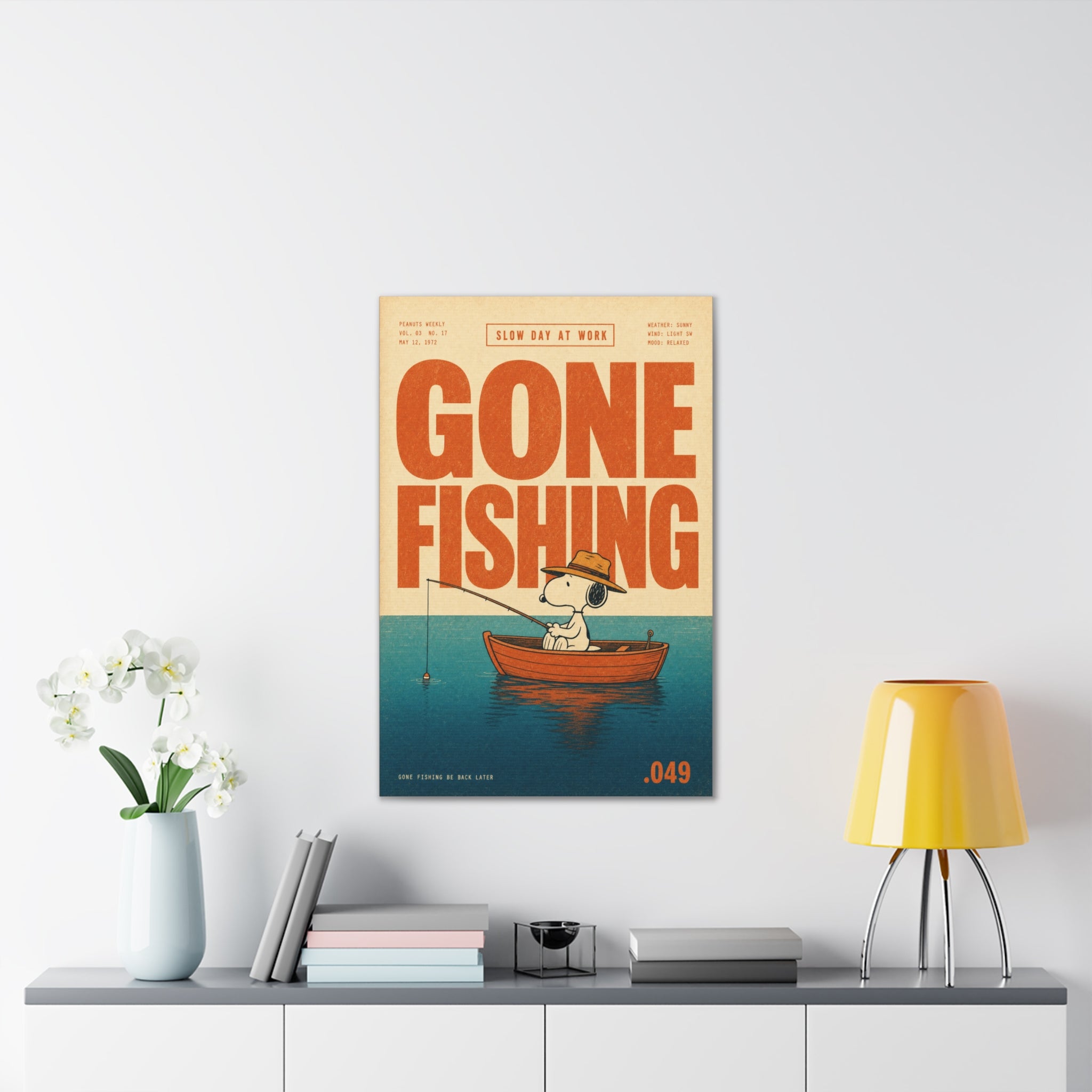 Gone Fishing Canvas