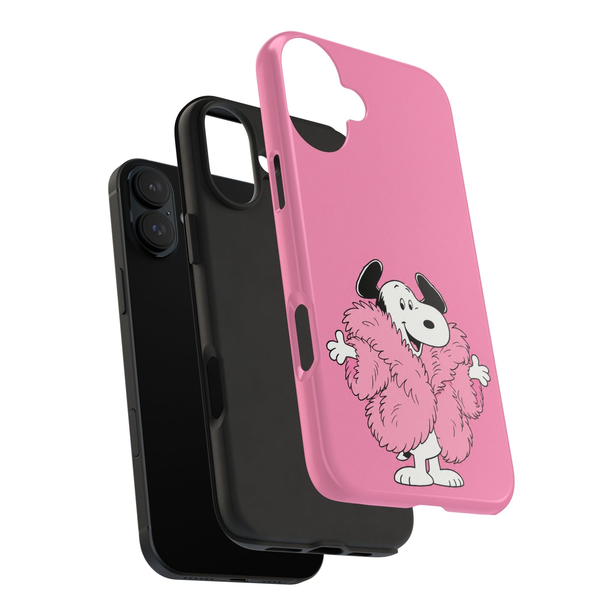 Pink Fuzzy Coat Case