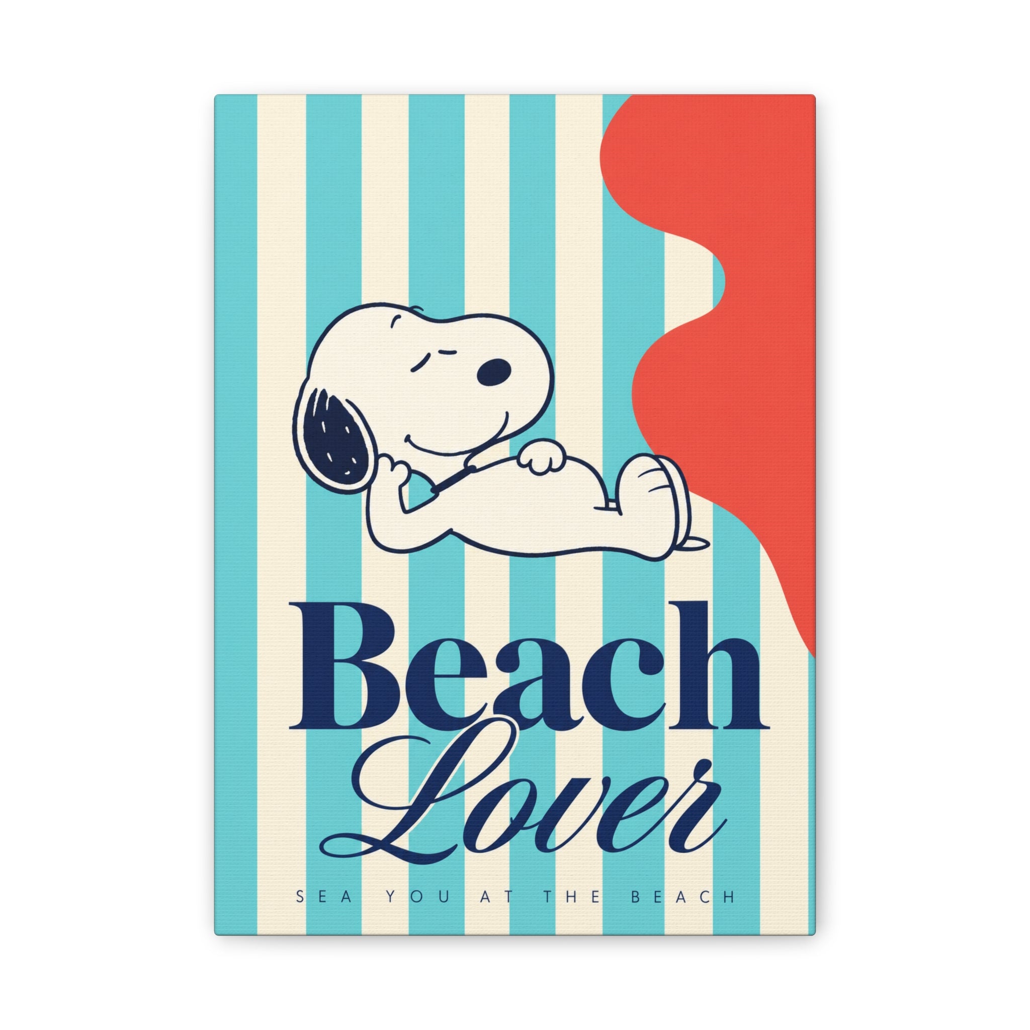 Snoopy Beach Lover Canvas