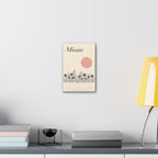 Miami Skyline Sun Canvas