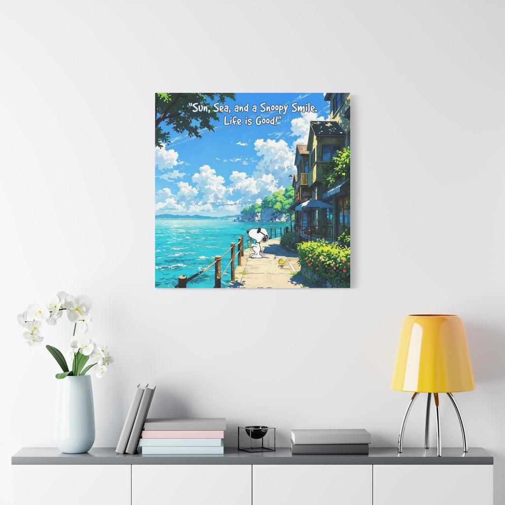 Snoopy Seaside Canvas
