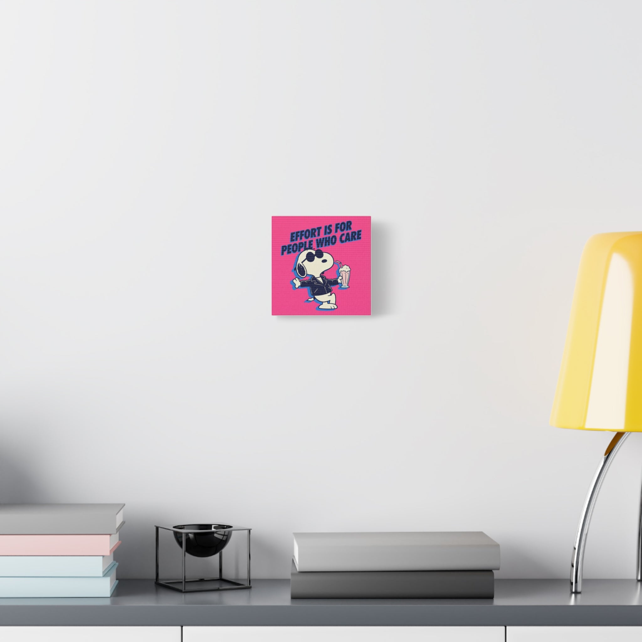 Snoopy Effort Quote Canvas