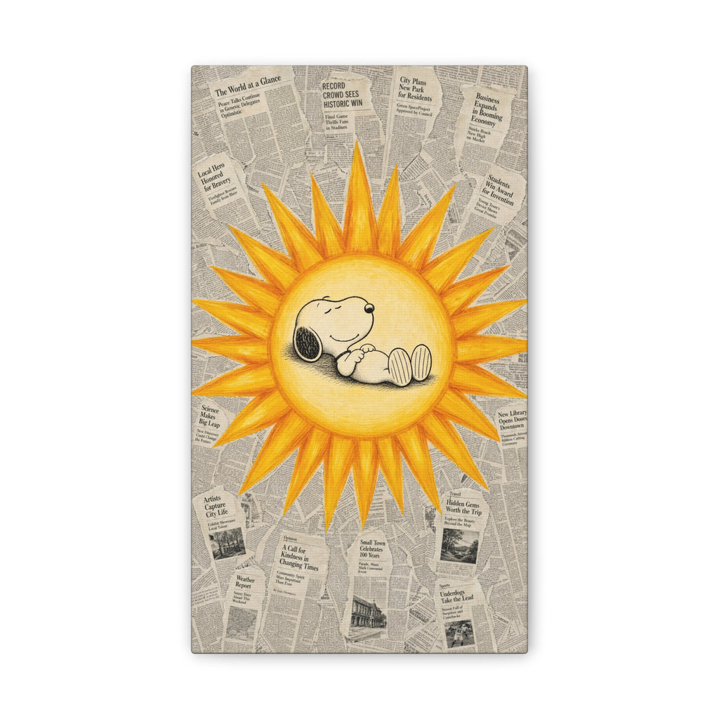 Snoopy Sun Canvas