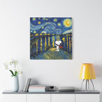 Starry Night Snoopy Canvas