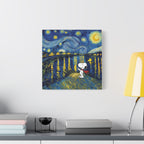 Starry Night Snoopy Canvas